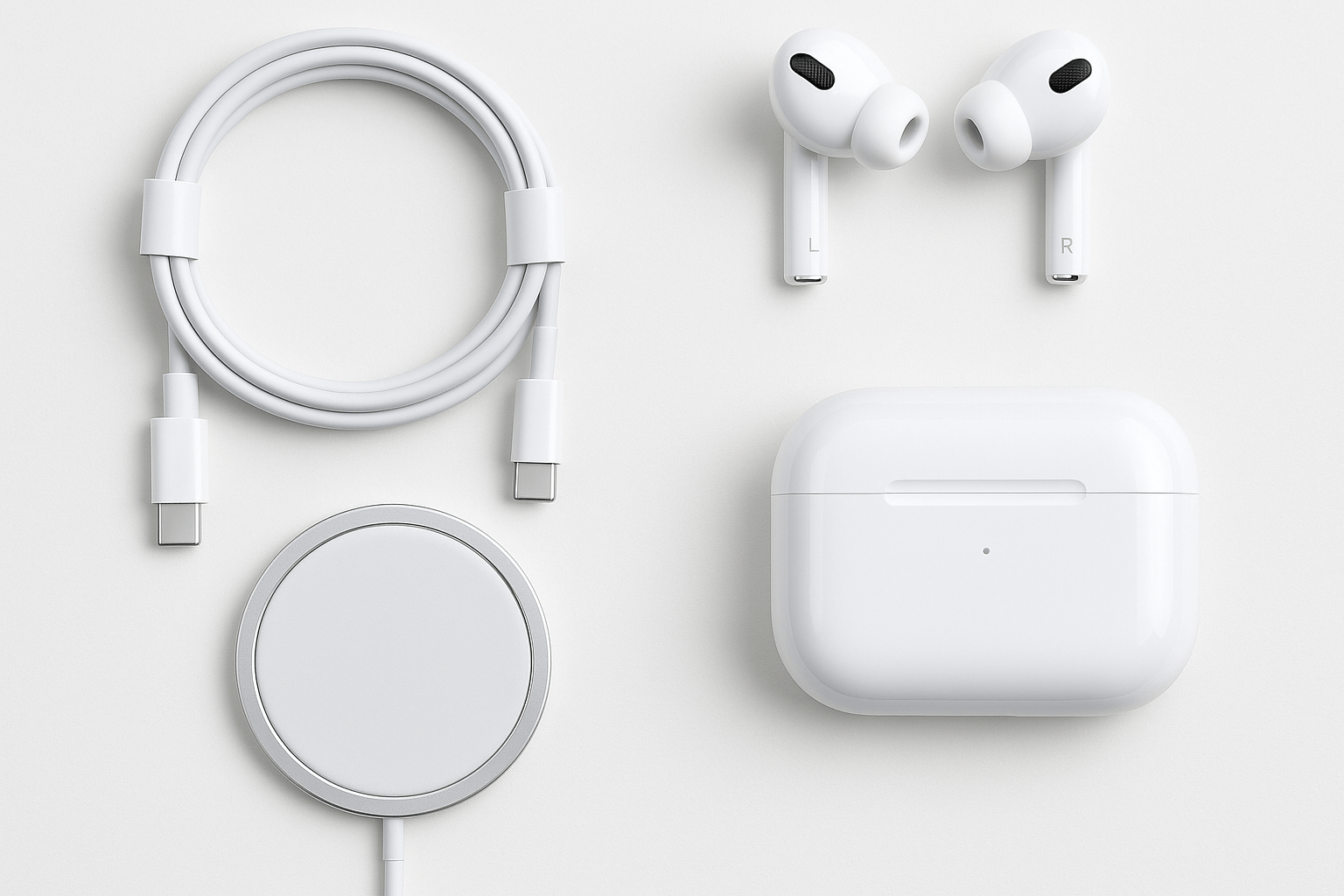 SlickGear Premium Apple Accessories Combo – Charging Cable, AirPods, MagSafe & Case - Slickgear